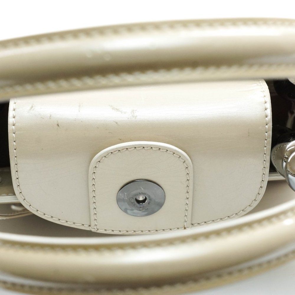 Authentic Christian Dior Hand Bag Enamel - Picture 10 of 14